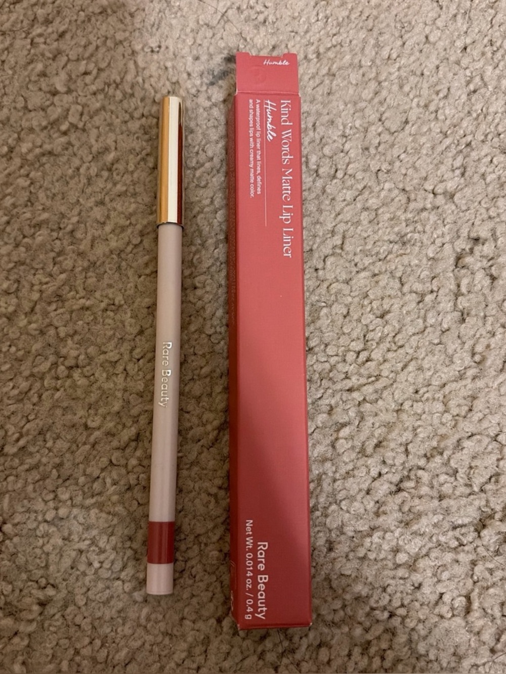 Rare beauty lip liner in shade humble
